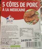 Côtes de Porc mexicaine