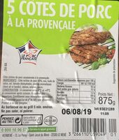 Cotes de porc provencale