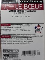 2* Steak Gîte Noix