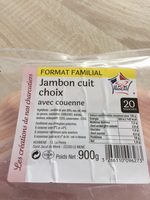 Jambon cuit choix avec couenne