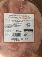 Jambon Cuit Supérieur Découenné