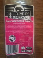 Saucisse sèche droite