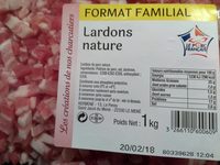 Lardons de porc nature
