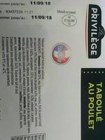Taboulé au poulet