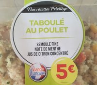 Taboulé poulet traite en salaison