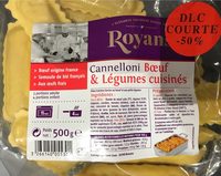 Canelloni Boeuf & légumes cuisinés