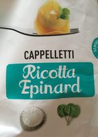 Cappelletti Ricotta epinard