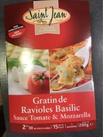 Gratin de ravioles basilic