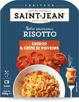 Risotto chorizo & crème de poivrons