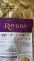 Cappelletti  carottes,cumin, citron vert