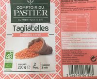 Tagliatelles Lentilles corail