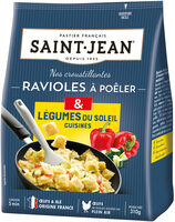 Ravioles à poêler aux 3 fromages et ses légumes du soleil rissolés sachet