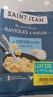 Raviolis à poeler au chèvre affiné