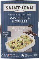 Cassolette de ravioles & morilles sauce crémeuse au poivre