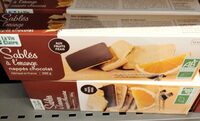 Sablés à l'orange nappés chocolat