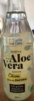 Boisson à l’aloe vera saveur citron fleur de sureau
