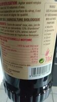 Sirop de framboise et mûre