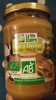 Pâte à tartiner noisette - noix de coco