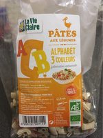 Pâtes aux légumes Alphabet 3 couleurs