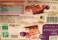 Pain d'épices au miel & figues
