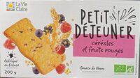 Biscuits petit déjeuner céréales et fruits rouges