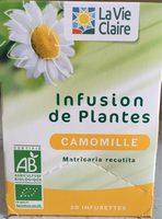 Infusion de plantes camomille