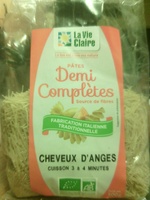 Pâtes Demi complètes (Cheveux d'Ange) Bio