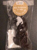 Bonhomme de neige chocolat noir