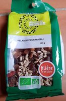 Raisins, tournesol, goji, noisettes