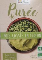 Purée de pois cassés en flocons