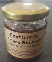 Confiture de fraise rhubarbe