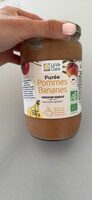 Purée de pommes et de bananes