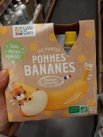 Purées pommes bananes