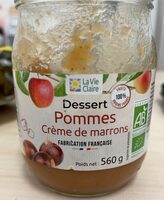 Dessert Pomme creme de marron