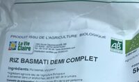 Riz basmati demi complet