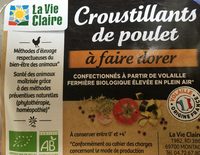 Croustillants de poulet à faire dorer
