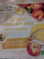 Purée Pommes Bananes 100% Fruits