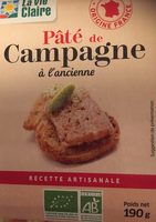 Pâté de campagne à l'ancienne