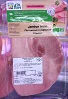 Jambon blanc découenné et dégraissé