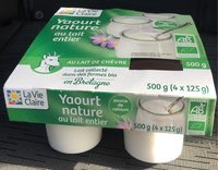 Yaourt nature entier au lait de chèvre
