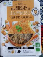 Mes Burger Légumineuses aux Pois Chiches