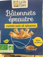 Bâtonnets Épeautre cumin noir et sésame