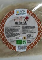 10 feuilles de brick