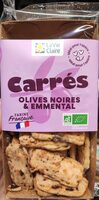 Carrés olives noires et emmental