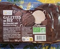 Galette de riz au chocolat noir