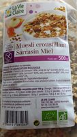 Muesli croustillant Sarrasin Miel