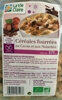 Céréales fourrées au Cacao et aux Noisettes