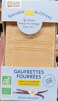 Gaufrettes fourrées vanille