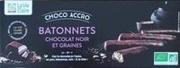 Bâtonnets chocolat noir et graines