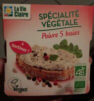 Spécialité Végétale à Tartiner Poivre 5 baies